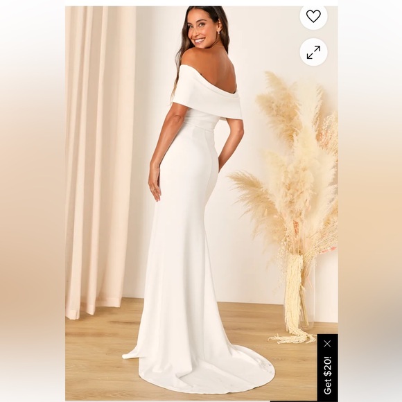 Lulu's Elegant White Strapless Dress - Picture 2 of 8